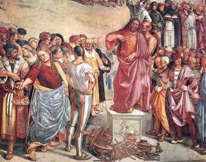 Sermon and Deeds of the Antichrist (detail-3) 1499-1502