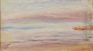 Coucher De Soleil En Automne by Pierre Auguste Renoir