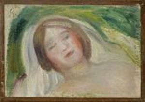 Jeune Fille Allongee by Pierre Auguste Renoir
