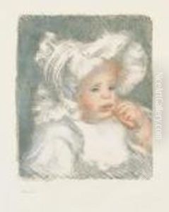 L'enfant Au Biscuit. by Pierre Auguste Renoir