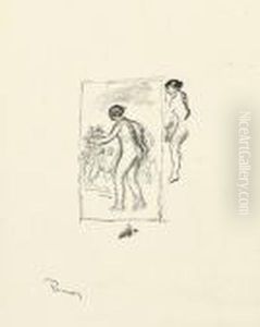 Femme Au Cep De Vigne (4e Variante). by Pierre Auguste Renoir