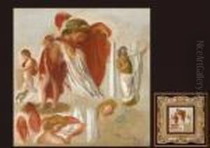 Etude Pour Oedipe Roi - Fragment by Pierre Auguste Renoir