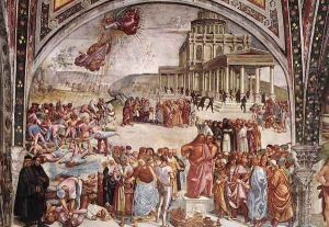 Sermon and Deeds of the Antichrist 1499-1502 by Francesco Signorelli