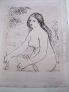 Baigneuse Assise by Pierre Auguste Renoir