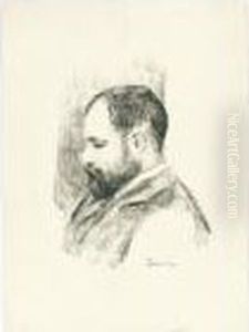Ambroise Vollard. by Pierre Auguste Renoir