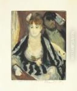 La Loge. by Pierre Auguste Renoir