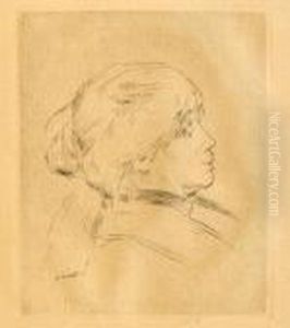 Berthe Morisot by Pierre Auguste Renoir