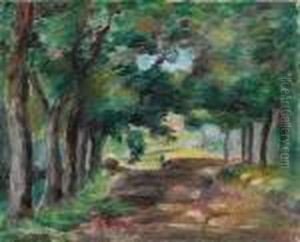 Allee D'arbres (allee A Cagnes) by Pierre Auguste Renoir