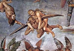 The Damned (detail-4) 1499-1502 by Francesco Signorelli