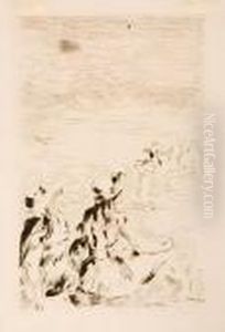 Sur La Plage by Pierre Auguste Renoir
