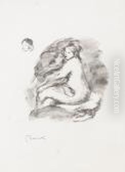 Etude De Femme Nue Assise. - view 1