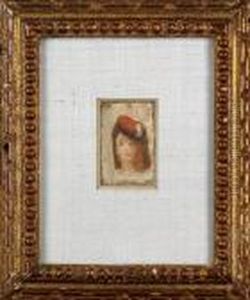 Jeune Fille Au Beret by Pierre Auguste Renoir