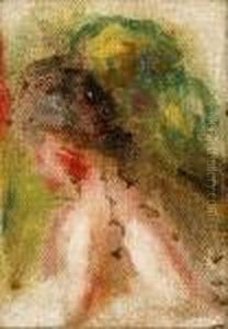 Portrait De Profil Sur Fond De Paysage