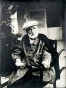 Portrait De L'artiste Dans Sa Maison A Cagnessur- Mer by Pierre Auguste Renoir
