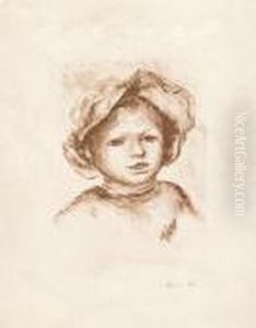 Pierre Renior, De Face. by Pierre Auguste Renoir
