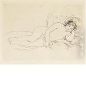 Femme Nue Couchee (tournee A 
Droite) 2e Planche; Baigneuse Debout, A Mi-james (d., S. 14, 23)