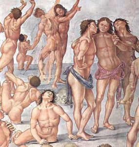 Resurrection of the Flesh (detail-2) 1499-1502 by Francesco Signorelli