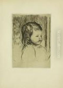 Buste D'enfant, Tourne A Droite by Pierre Auguste Renoir