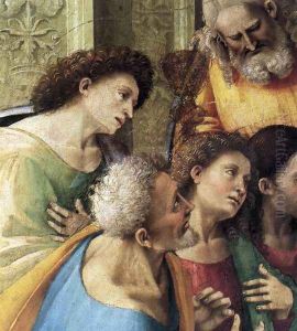 Communion of the Apostles (detail) 1512 by Francesco Signorelli