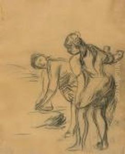 Jeunes Filles Au Bain by Pierre Auguste Renoir