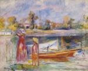 Jeune Filles A Argenteuil by Pierre Auguste Renoir