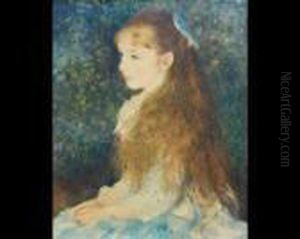 Portrait Of A Girl by Pierre Auguste Renoir