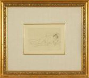 Femme Nue Couchee by Pierre Auguste Renoir