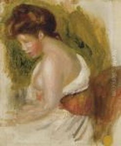 Jeune Fille Au Sein Decouvert