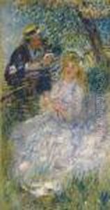 La Belle Saison (la Conversation) by Pierre Auguste Renoir