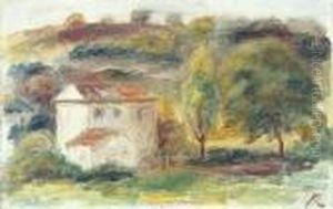 Paysage A La Maison Blanche by Pierre Auguste Renoir