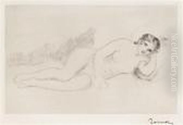 Femme Nue Couchee (tournee A Droite) (1ere Planche) - view 1