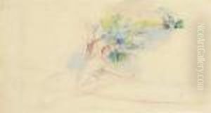 Jeune Fille Dans Une Barque by Pierre Auguste Renoir