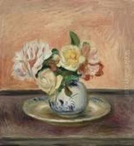 Vase De Fleurs by Pierre Auguste Renoir