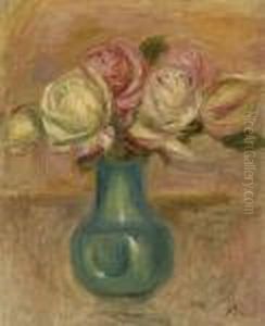 Roses Dans Un Vase by Pierre Auguste Renoir