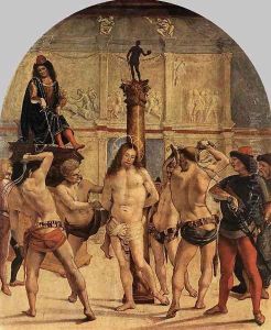 The Scourging of Christ c. 1480 by Francesco Signorelli