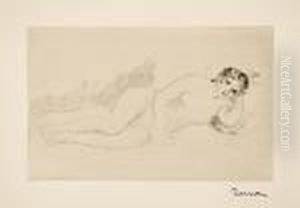 Femme Nue Couchee (tournee A Droite), 1re Planche by Pierre Auguste Renoir