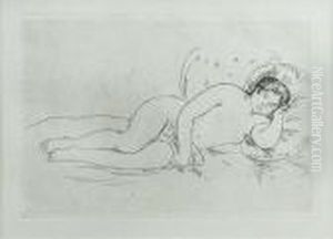 Femmenue Couchee by Pierre Auguste Renoir