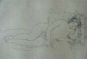 Femme Nue Couchee by Pierre Auguste Renoir