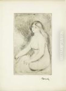Baigneuse Assise by Pierre Auguste Renoir