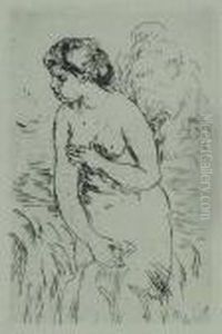 Sur La Plage A Berneval by Pierre Auguste Renoir