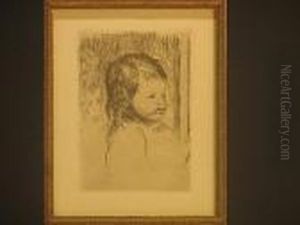 Buste D'enfant Tourne A Droite by Pierre Auguste Renoir