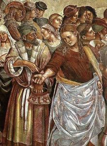 Sermon and Deeds of the Antichrist (detail-2) 1499-1502 by Francesco Signorelli