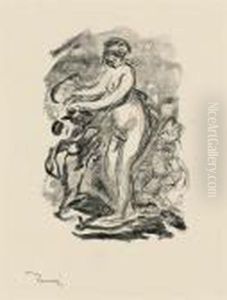 Femme Au Cep De Vigne: Four 
Plates From Douze Lithographiesoriginales De Pierre-auguste Renoir by Pierre Auguste Renoir