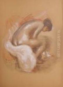Plate Xiv Baigneuse S'essuyant Le Pied