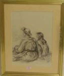 Zwei Sitzende Frauen by Pierre Auguste Renoir