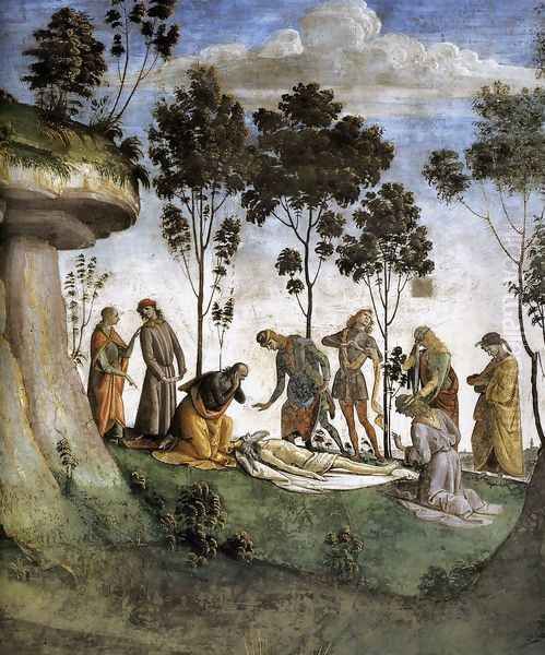 Moses's Testament and Death (detail-3) 1481-82 - view 1