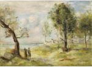Paysage D'apres Corot by Pierre Auguste Renoir