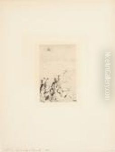 Sur La Plage A Berneval by Pierre Auguste Renoir