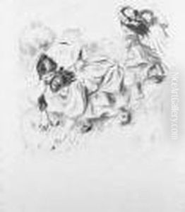 Les Enfants Jouant A La Balle by Pierre Auguste Renoir