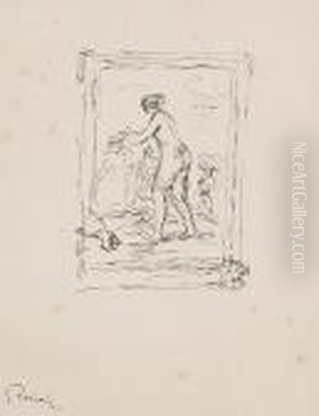 La Femme Au Cep De Vigne, 2e
Variant, Fromdouze Lithographie Originales De Pierre-auguste Renoir - view 1